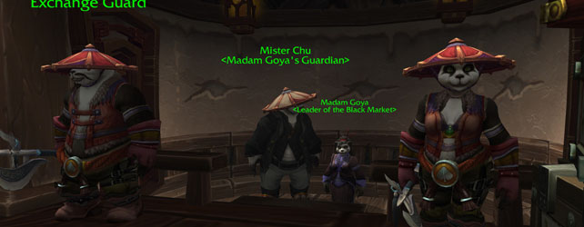 Black Markets in Pandaria!